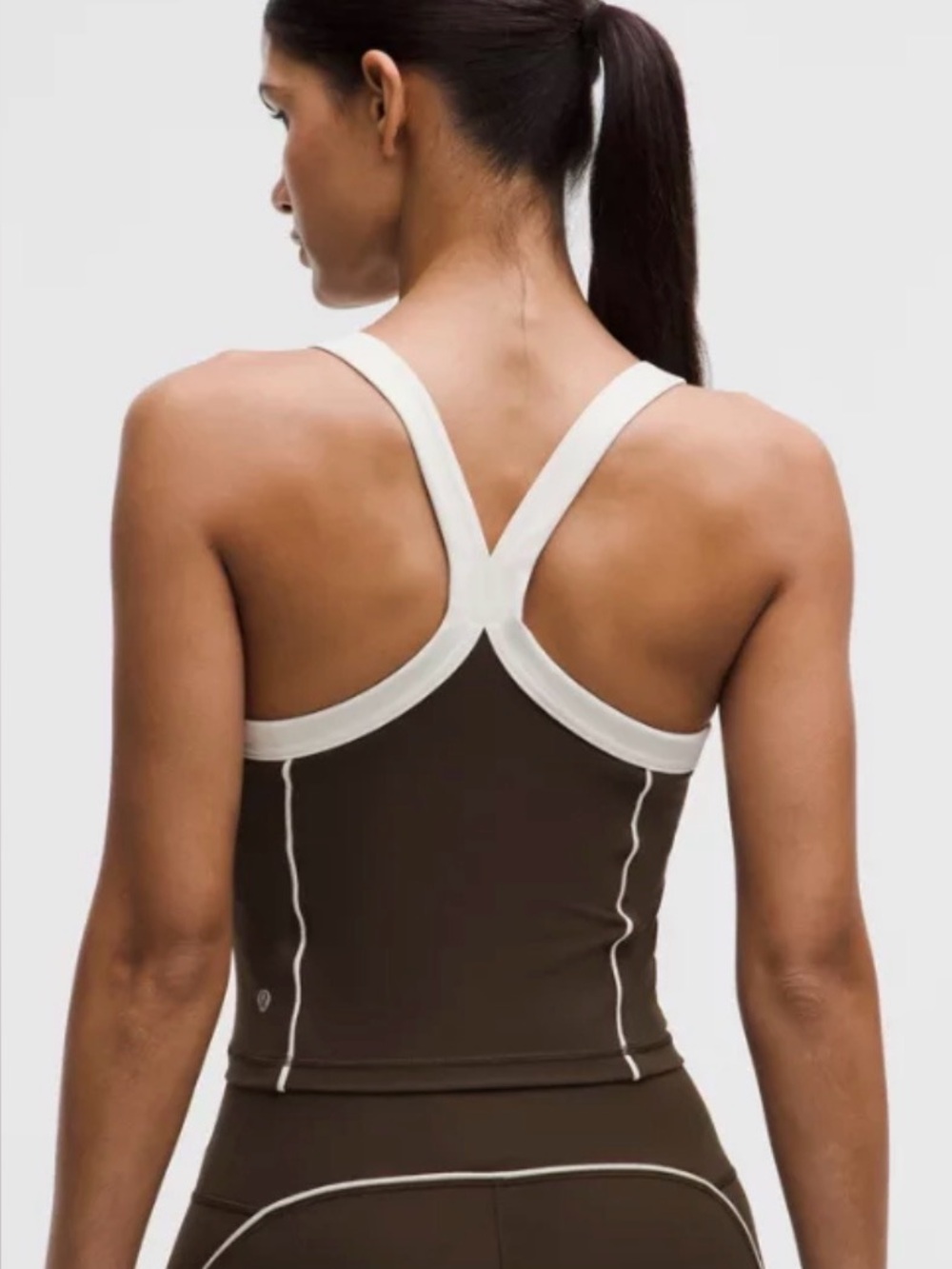 Lululemon Wunder Train Piped Strappy Tank Top- 10- excellent condition- burgundy - Picture 4 of 7